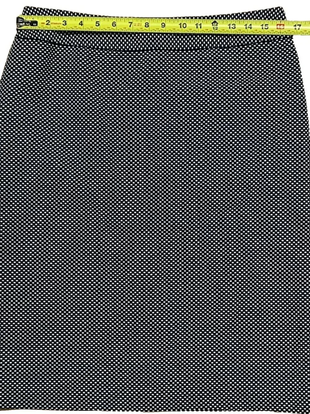 Navy White Polka Dot Pencil Skirt Size 10 Jones New York